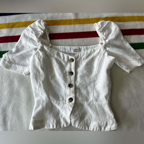 Aritzia Janine Linen Blouse - Picture 2 of 4